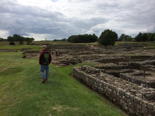 Brian eyeing ruins